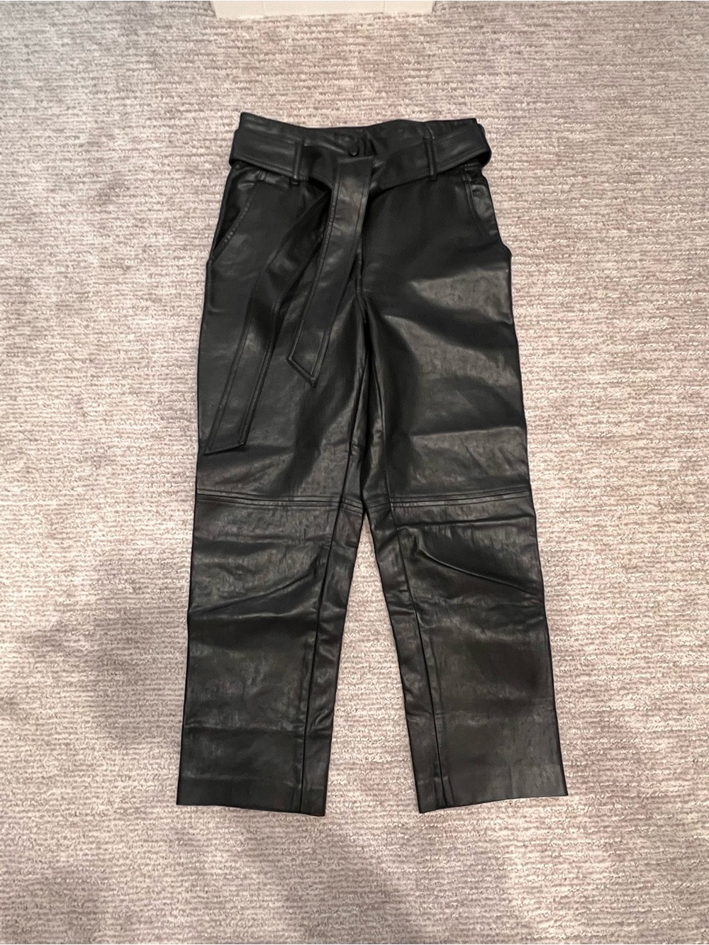 Wilfred Faux Leather Tie Pant, size 6, excellent condition